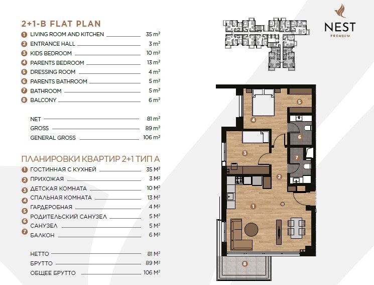 2+1 b tipi plan