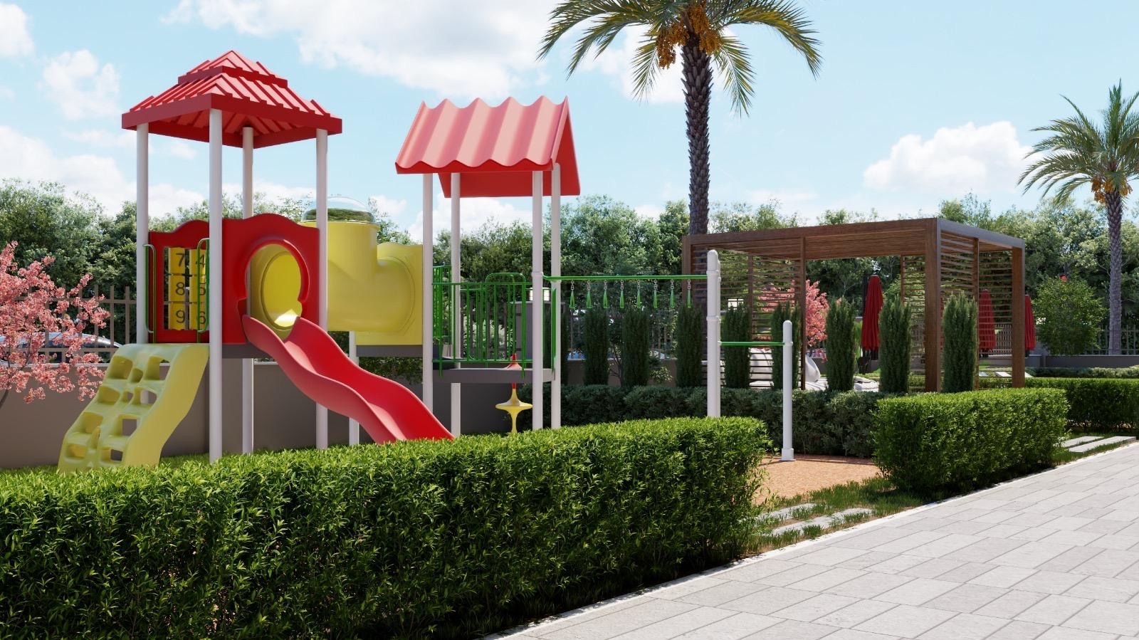 Children’s play area · Architectural renderings